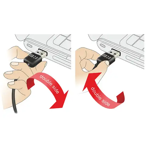 DeLOCK 5m USB 2.0 A - miniUSB m/m cable USB USB A Mini-USB A Negro