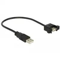 DeLOCK 85462 cable USB USB 2.0 0,25 m USB A Negro