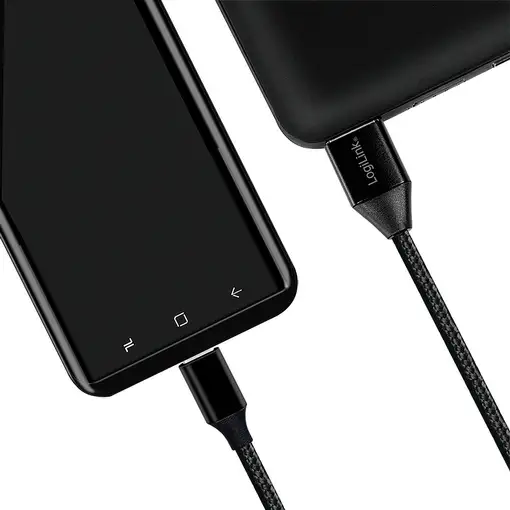 LogiLink CU0140 cable USB USB 2.0 1 m USB C USB A Negro