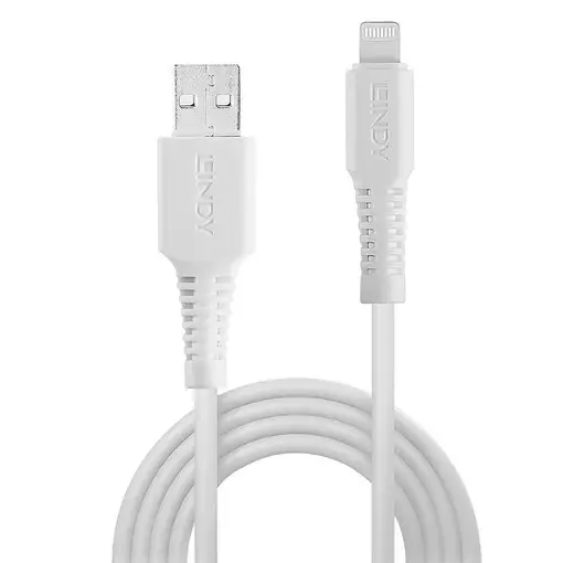 Lindy 31327 cable de conector Lightning 2 m Blanco