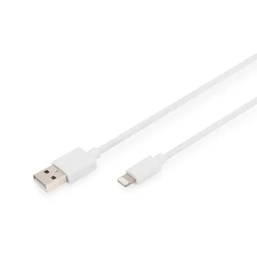 Digitus Cable de datos/carga Lightning a USB A, certificación MFI