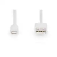 Digitus Cable de datos/carga Lightning a USB A, certificación MFI