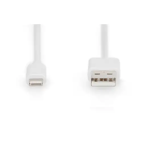 Digitus Cable de datos/carga Lightning a USB A, certificación MFI