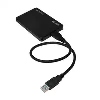 LogiLink UA0256 caja para disco duro externo Caja de disco duro (HDD) Negro 2.5"