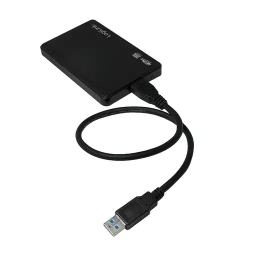 LogiLink UA0256 caja para disco duro externo Caja de disco duro (HDD) Negro 2.5"