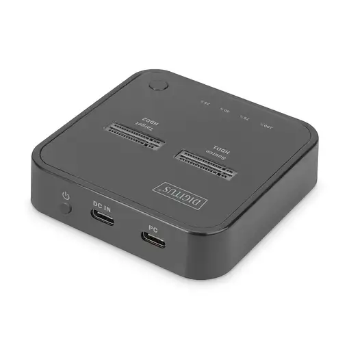 Digitus Estación de acoplamiento dual SSD M.2 NVMe con función de clonado offline,