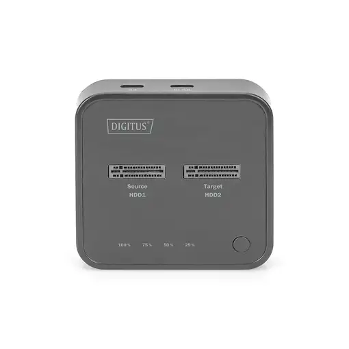 Digitus Estación de acoplamiento dual SSD M.2 NVMe con función de clonado offline,