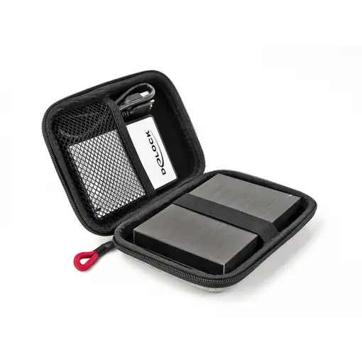 DeLOCK Bolso de protección para unidades SSD de 2.5″, carcasas externas o discos d