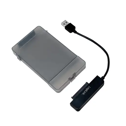 LogiLink AU0037 caja para disco duro externo Carcasa de disco duro/SSD Gris 2.5"