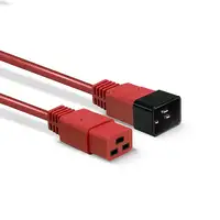 Lindy 30125 cable de transmisión Negro, Rojo 3 m C20 acoplador C19 acoplador