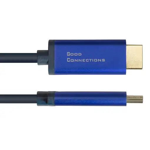 Alcasa 4860-SF050B adaptador de cable de vídeo 5 m DisplayPort HDMI Azul