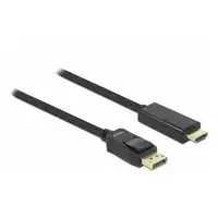DeLOCK 82435 adaptador de cable de vídeo 3 m HDMI Displayport Negro