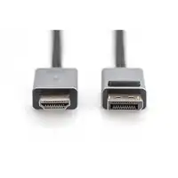 Digitus Cable adaptador 4K DisplayPort, DP - HDMI tipo A
