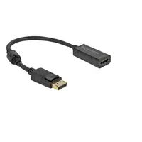 DeLOCK Adaptador DisplayPort 1.2 macho a HDMI hembra 4K pasivo negro