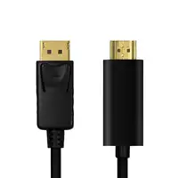 LogiLink CV0127 adaptador de cable de vídeo 2 m DisplayPort HDMI tipo A (Estándar)