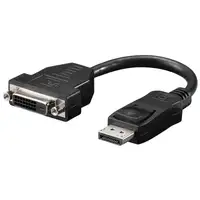 Goobay DisplayPort - DVI-D M/F 0,2 m Negro