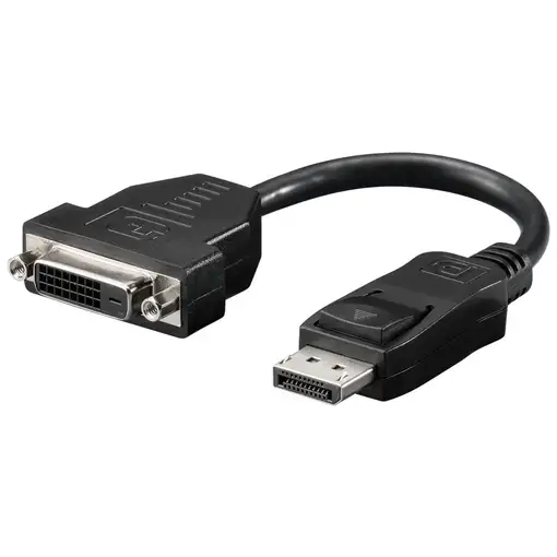 Goobay DisplayPort - DVI-D M/F 0,2 m Negro