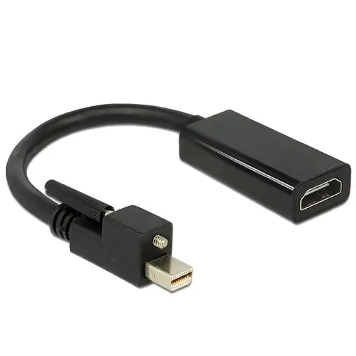 DeLOCK Adaptador mini DisplayPort 1.2 macho con tornillo > HDMI hembra 4K activo n