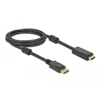 DeLOCK Cable activo de DisplayPort 1.2 a HDMI 4K 60 Hz 2 m