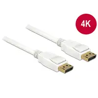 DeLOCK 2m, 2xDisplayPort DisplayPort Blanco