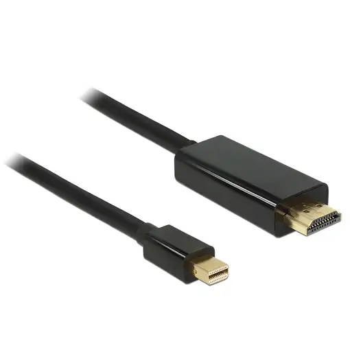 DeLOCK 83700 adaptador de cable de vídeo 3 m HDMI Mini DisplayPort Negro