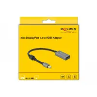 DeLOCK Adaptador activo de mini DisplayPort 1.4 a HDMI 4K 60 Hz (HDR)