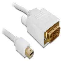 DeLOCK 82918 adaptador de cable de vídeo 2 m mini Displayport Blanco