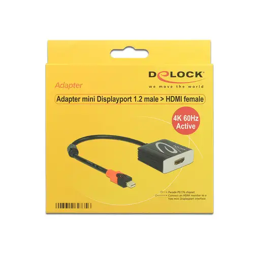 DeLOCK 62735 adaptador de cable de vídeo 0,2 m Mini DisplayPort HDMI tipo A (Están
