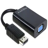 DeLOCK 65439 adaptador de cable de vídeo VGA (D-Sub) DisplayPort Negro