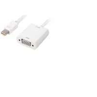 Sharkoon 0.15m, Mini DisplayPort/VGA 0,15 m VGA (D-Sub) Blanco