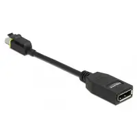 DeLOCK 65978 adaptador de cable de vídeo 0,15 m Mini DisplayPort DisplayPort Negro