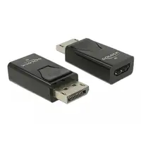 DeLOCK Adaptador DisplayPort 1.2 macho a HDMI hembra 4K pasivo negro