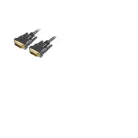 Sharkoon DVI-D/DVI-D (18+1), 1m cable DVI Negro