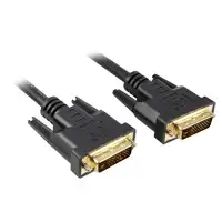Sharkoon 3m DVI-D to DVI-D (24+1) cable DVI Negro