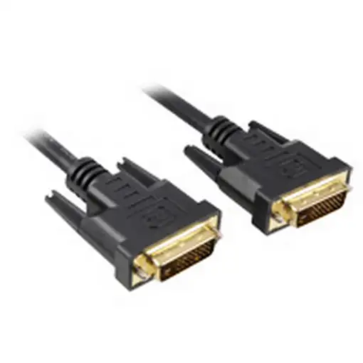 Sharkoon 3m DVI-D to DVI-D (24+1) cable DVI Negro