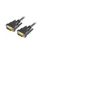 Sharkoon DVI-D/DVI-D (24+1), 1 m cable DVI Negro