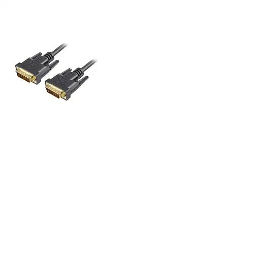 Sharkoon DVI-D/DVI-D (24+1), 1 m cable DVI Negro