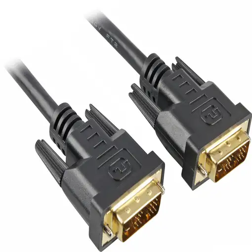 Sharkoon DVI-D/DVI-D (18+1) 2m cable DVI Negro