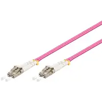 Goobay LC-LC OM4 Cable de fibra óptica e InfiniBand 5 m Rosa