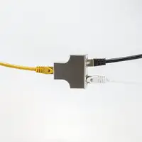 LogiLink MP0037 cambiador de género para cable RJ-45 2 x RJ-45 Plata