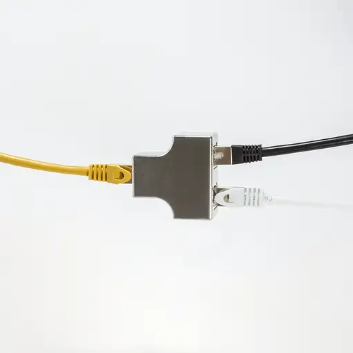 LogiLink MP0037 cambiador de género para cable RJ-45 2 x RJ-45 Plata