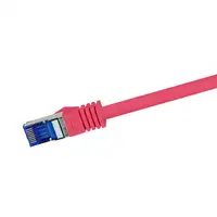 LogiLink C6A024S cable de red Rojo 0,5 m Cat6a S/FTP (S-STP)