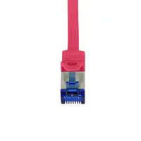 LogiLink C6A024S cable de red Rojo 0,5 m Cat6a S/FTP (S-STP)