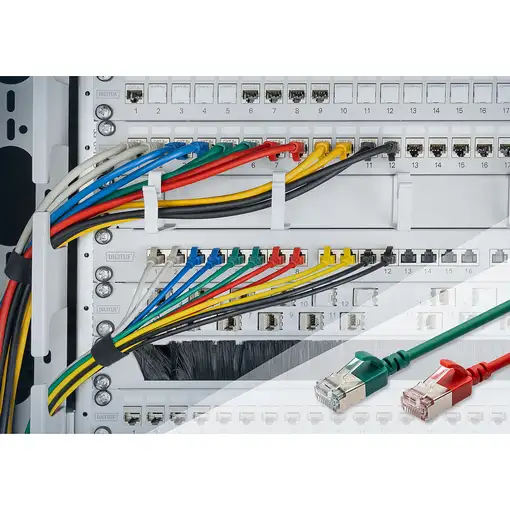 Digitus CAT 6A F-FTP Cable de conexión delgado, AWG 32/7