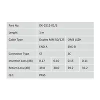Digitus Cable de conexión de fibra óptica multimode OM 3, ST/SC