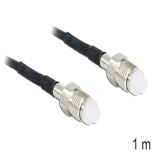 DeLOCK 88593 cable coaxial RG-174 1 m FME Negro