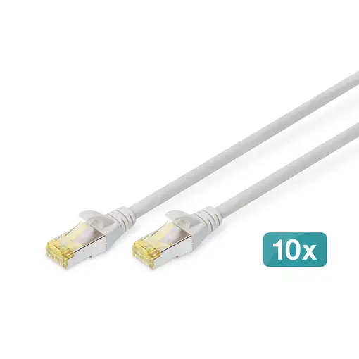 Digitus Cable de conexión CAT 6A S/FTP, 10 piezas