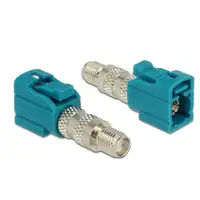 DeLOCK 88926 cambiador de género para cable FAKRA Z SMA Azul