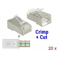 DeLOCK 86454 conector RJ-45 Transparente