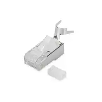 Digitus Conector modular para cable redondo, CAT 6A, apantallado, Conector de paso
